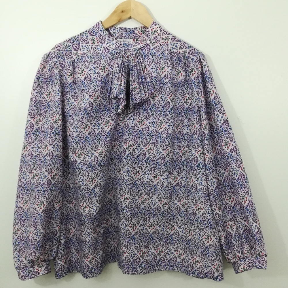 Vintage 70s 80s The Fire Islander Woman Blouse 1X?